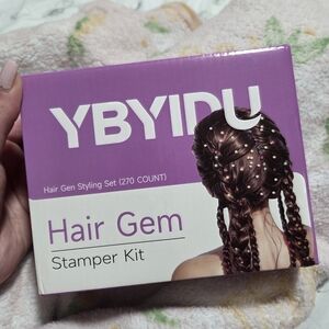 Hair Gem Stamper Kit - Purple